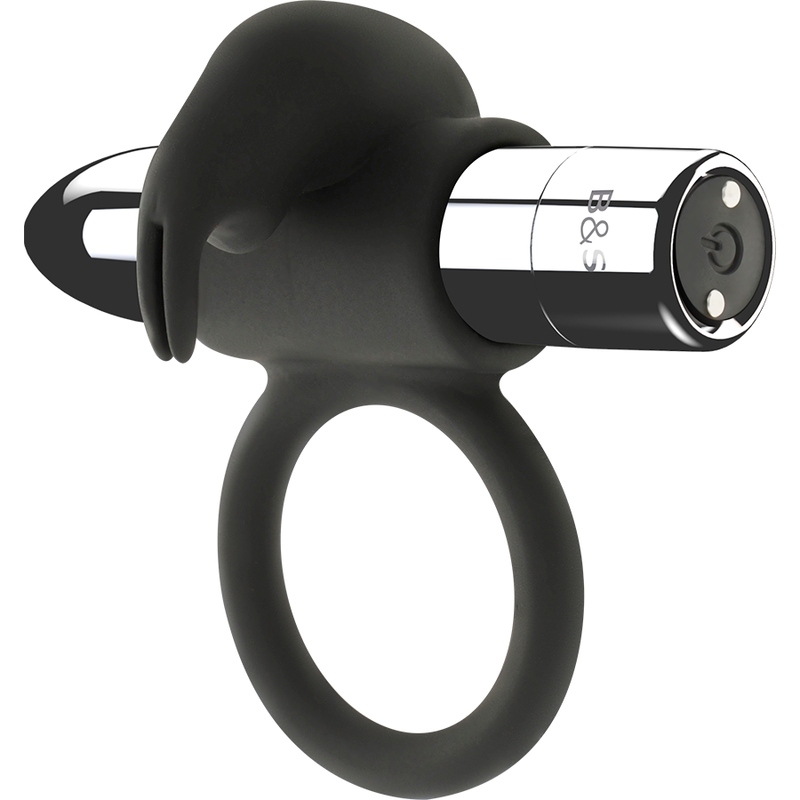 Black & Silver Burton Anello Vibrante Ricaricabile Blu