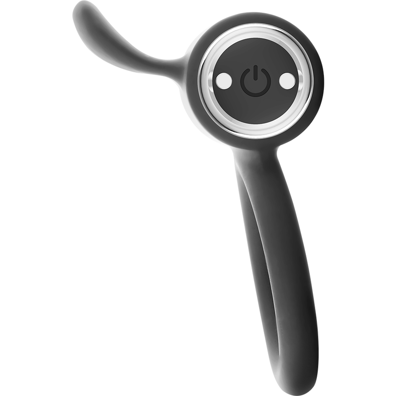 Black & Silver Cameron Anello Vibrante Ricaricabile Argento – immagine 3
