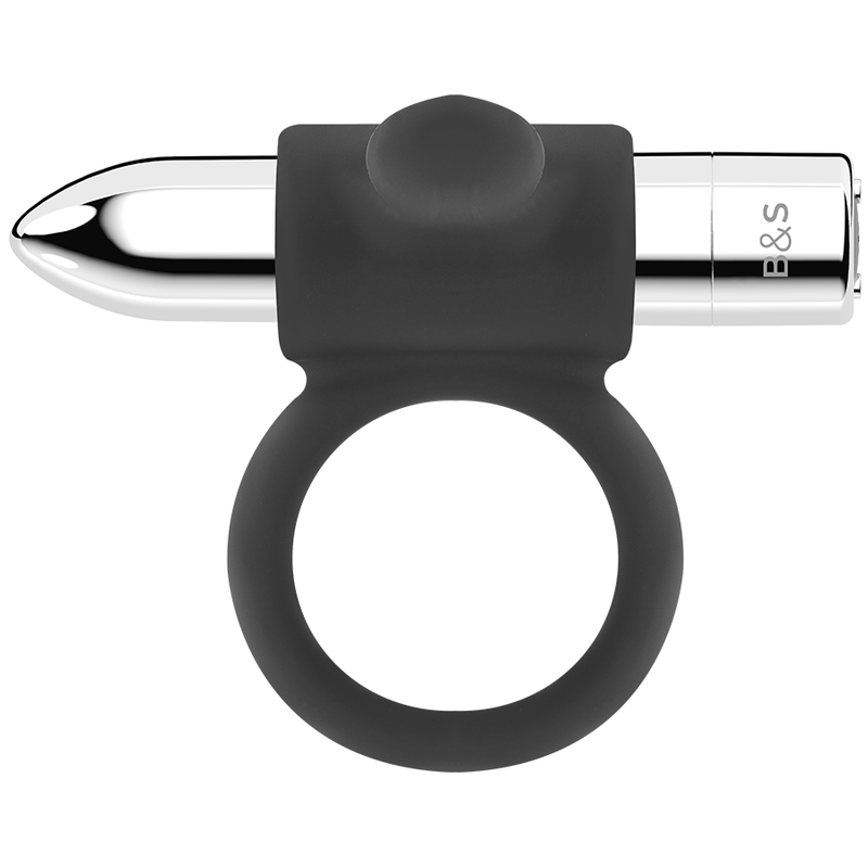 Black & Silver Cameron Anello Vibrante Ricaricabile Argento – immagine 4