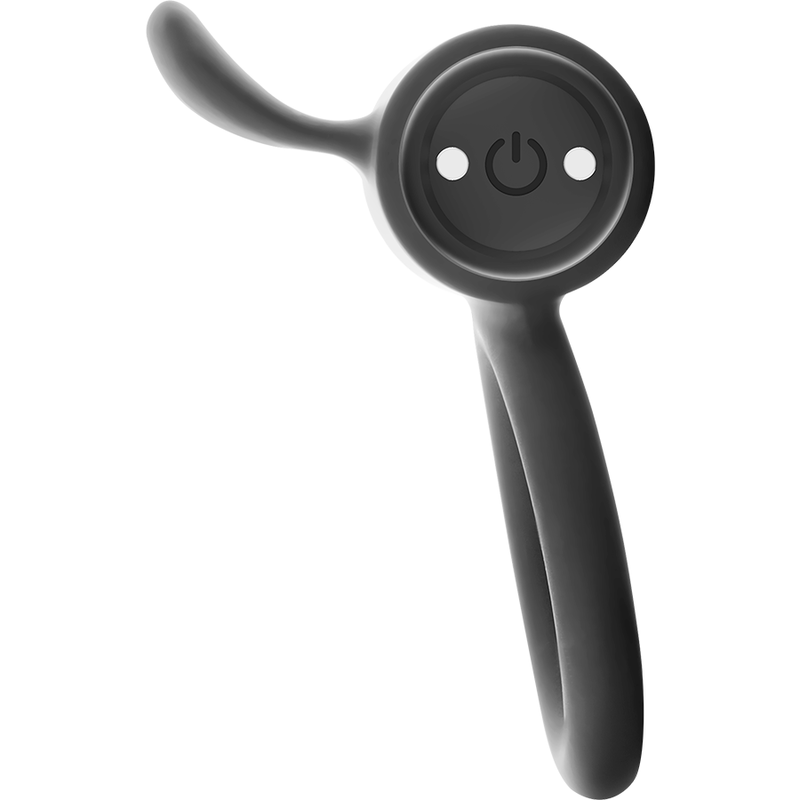 Black & Silver Cameron Anello Vibrante Ricaricabile Nero – immagine 4