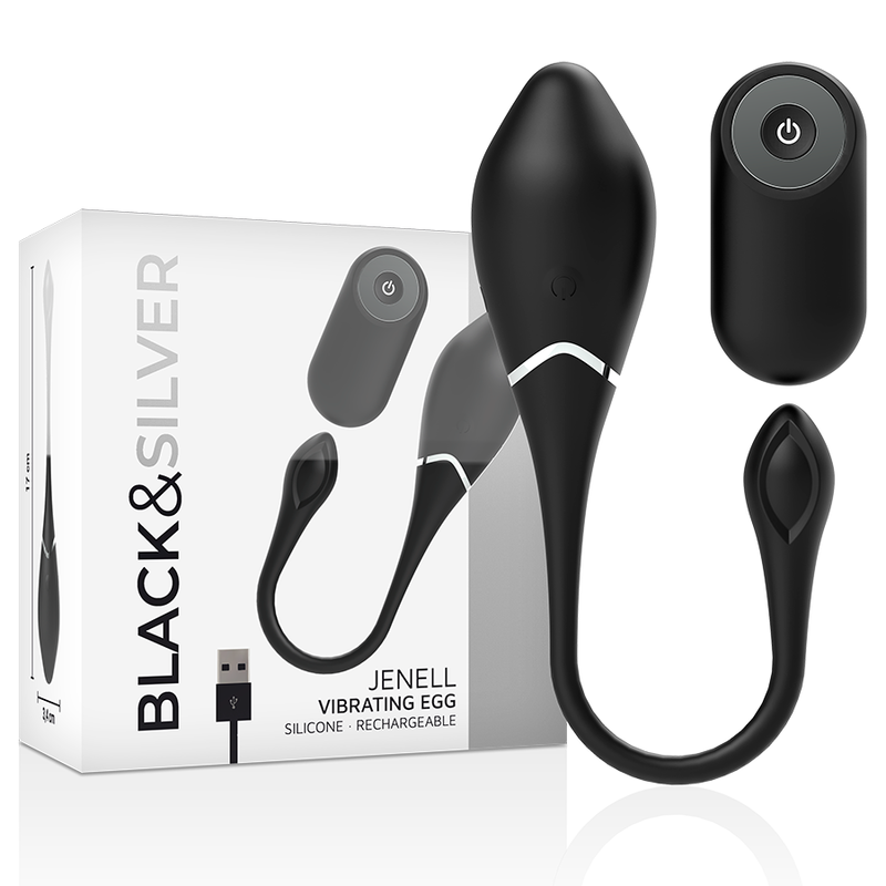 Black&Silver Jenell Ovetto Vibrante con Telecomando