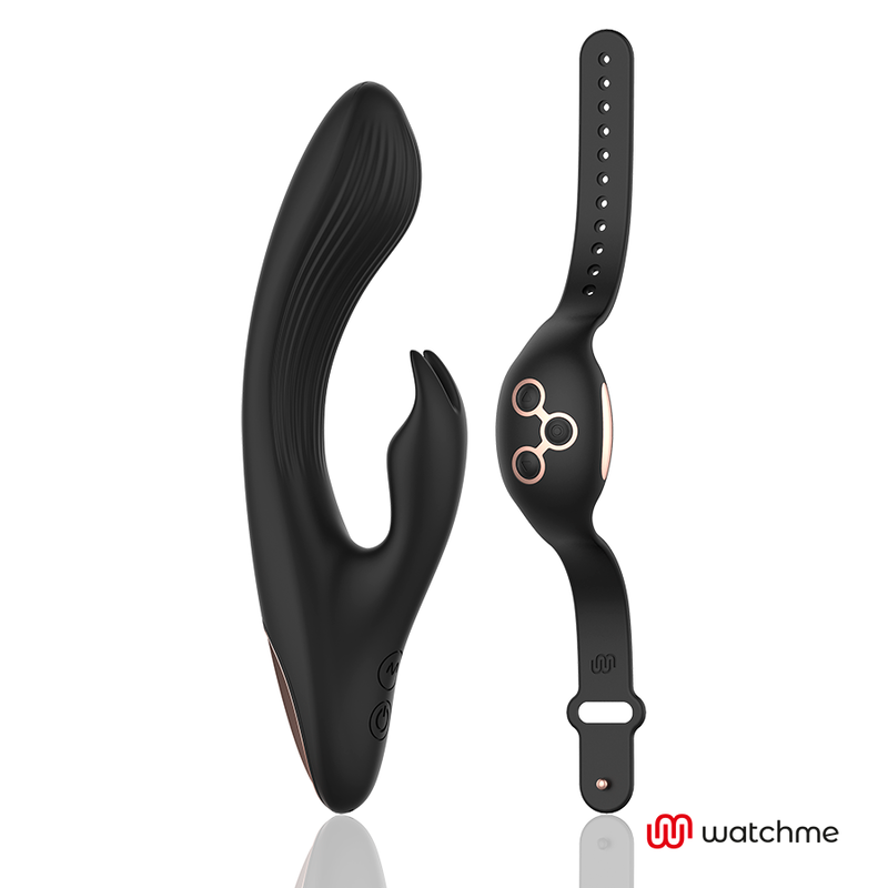 Anne's Desire Vibratore Rabbit con Telecomando WatchMe Nero e Oro – immagine 6