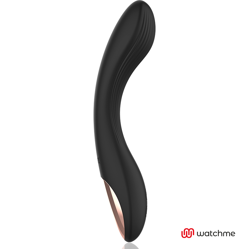 Anne's Desire Vibratore Punto G Curvo con Telecomando WatchMe Nero e Oro – immagine 8