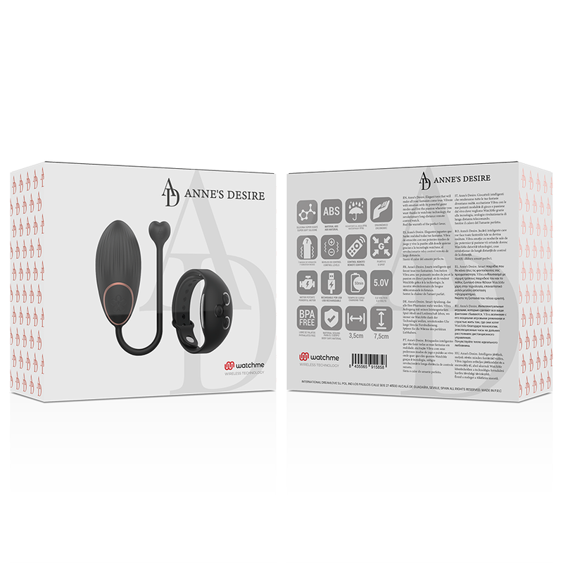 Anne's Desire Ovetto Vibrante con Telecomando WatchMe Nero – immagine 11
