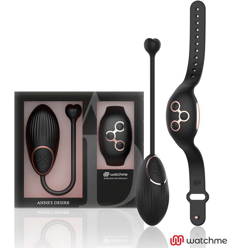 Anne's Desire Ovetto Vibrante con Telecomando WatchMe Nero e Oro