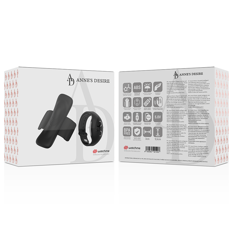 Anne's Desire Vibratore da Slip con Telecomando WatchMe Nero – immagine 12