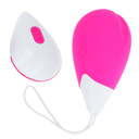 OHMAMA Uovo Vibrante con Telecomando 10 Modalità Rosa e Bianco