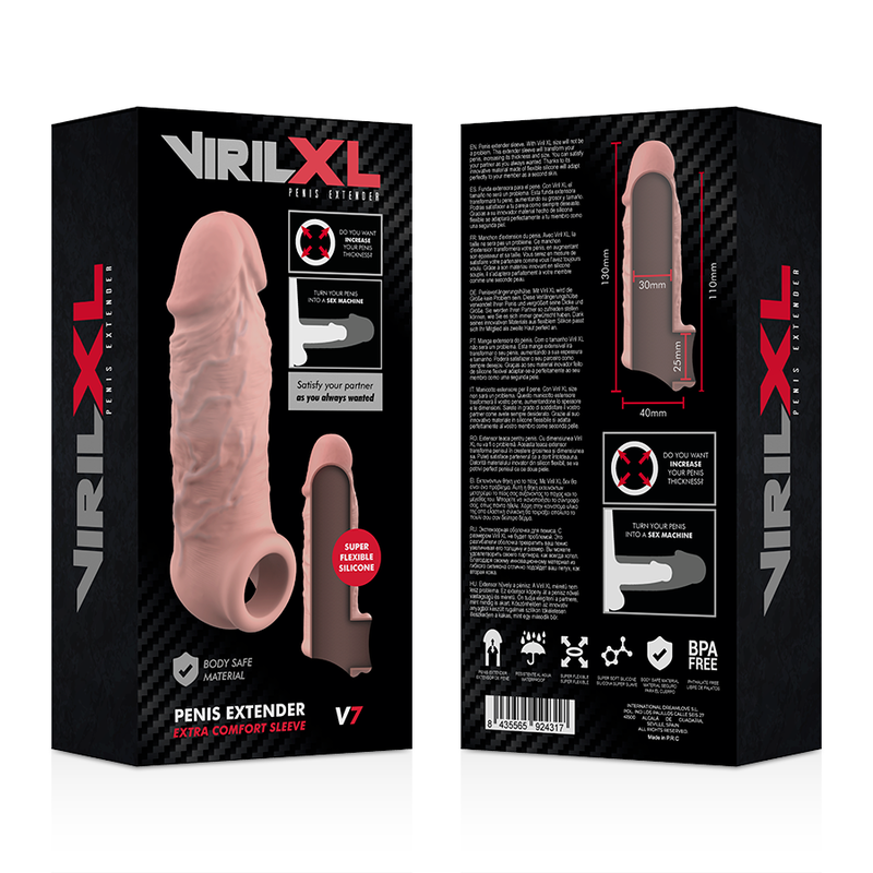 VirilXL Extra Comfort V7 Guaina Estensore Pene Carne – immagine 9