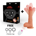 Cyber Silicock Mr Rick Strap-On in Silicone Liquido con Telecomando e Movimento Su e Giù