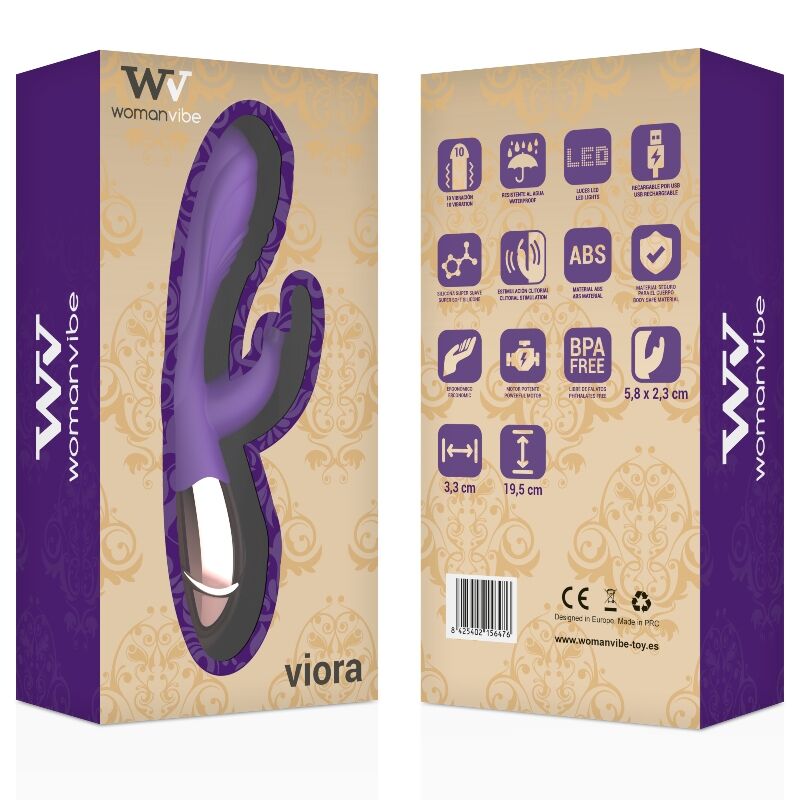 Womanvibe Viora Vibratore Rabbit Ricaricabile – immagine 6