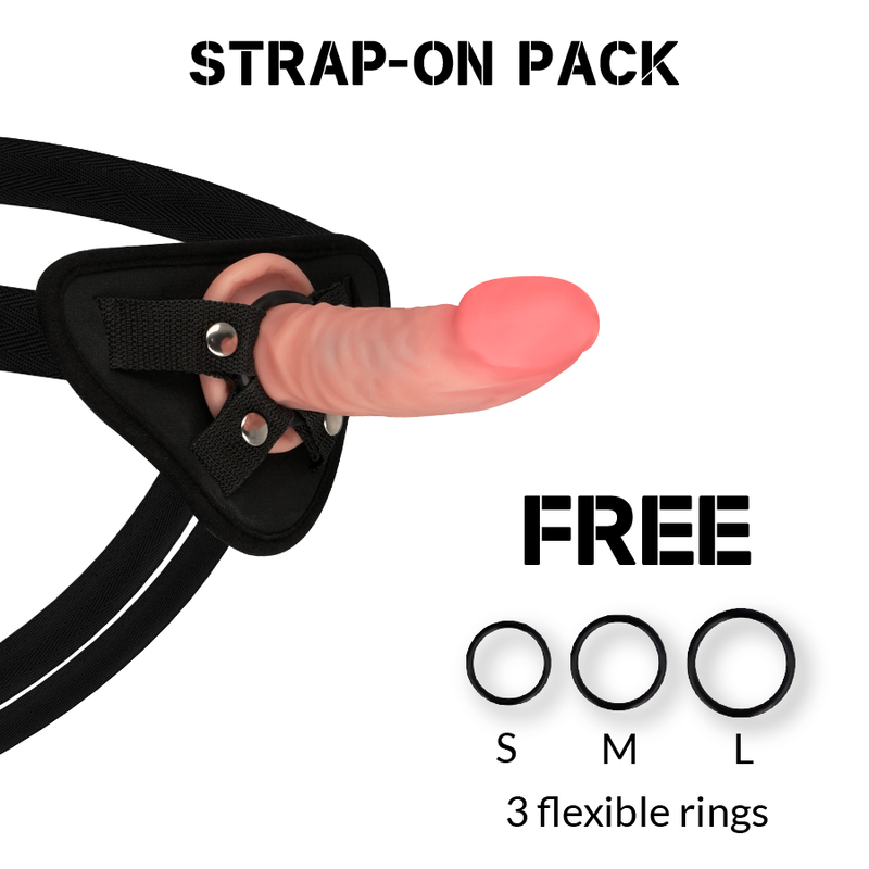 Rock Army Imbracatura + Dildo Realistico Tigre Doppia Densità 14 cm