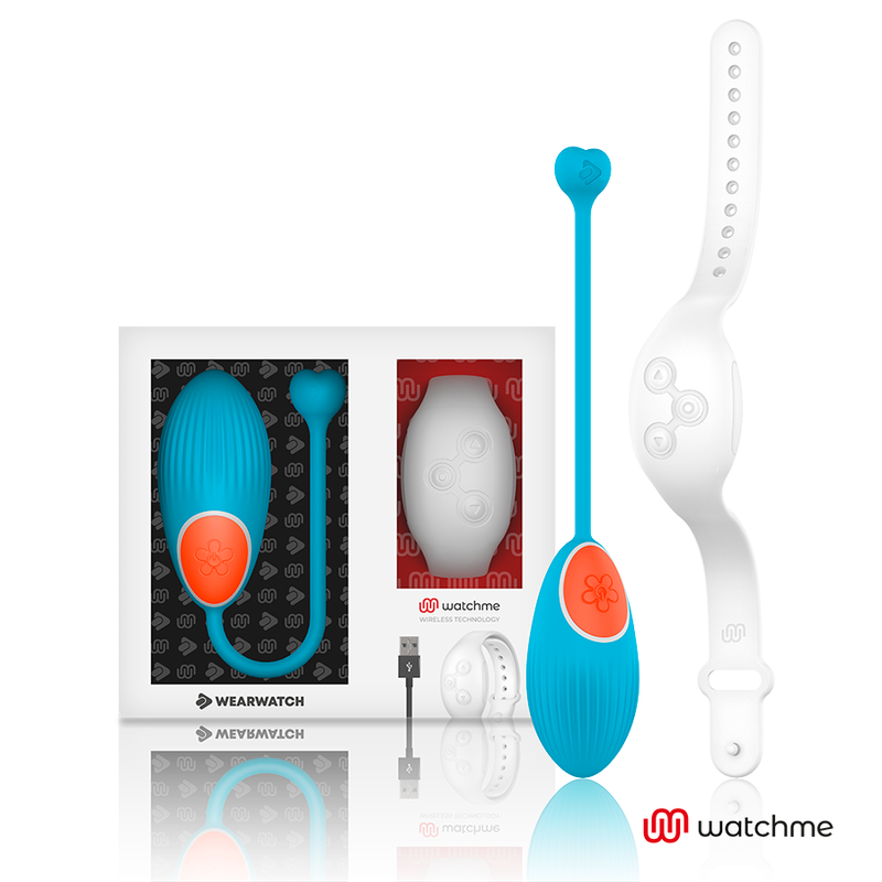 Wearwatch Ovetto Vibrante con Orologio WatchMe Blu / Neve