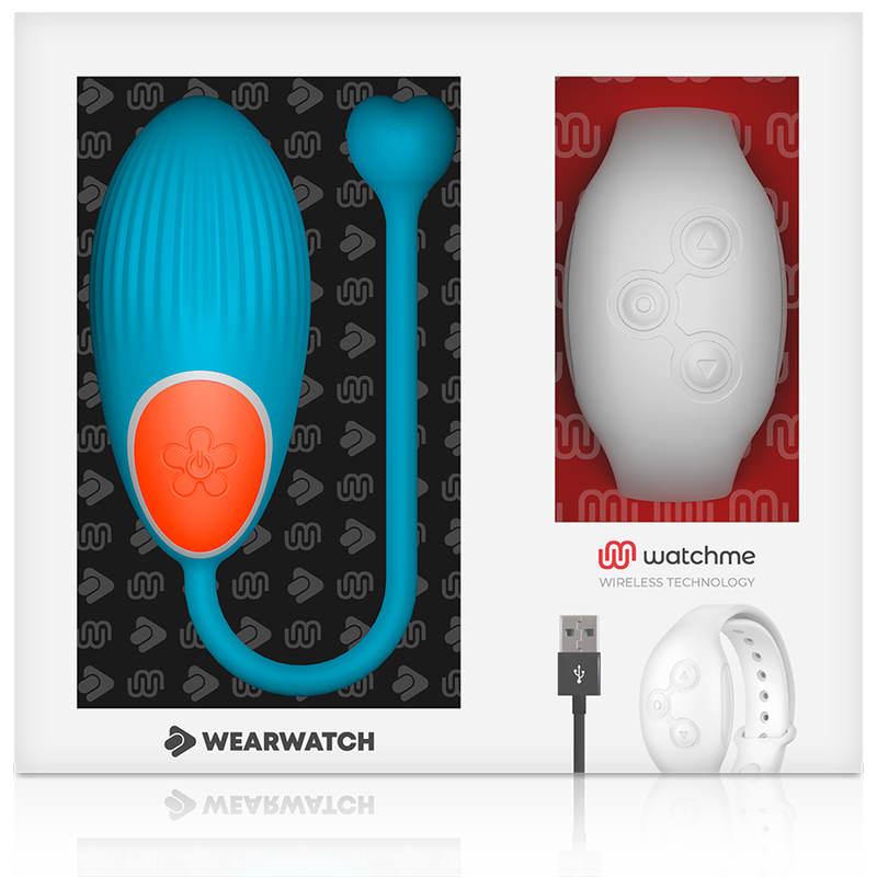 Wearwatch Ovetto Vibrante con Orologio WatchMe Blu / Neve – immagine 5