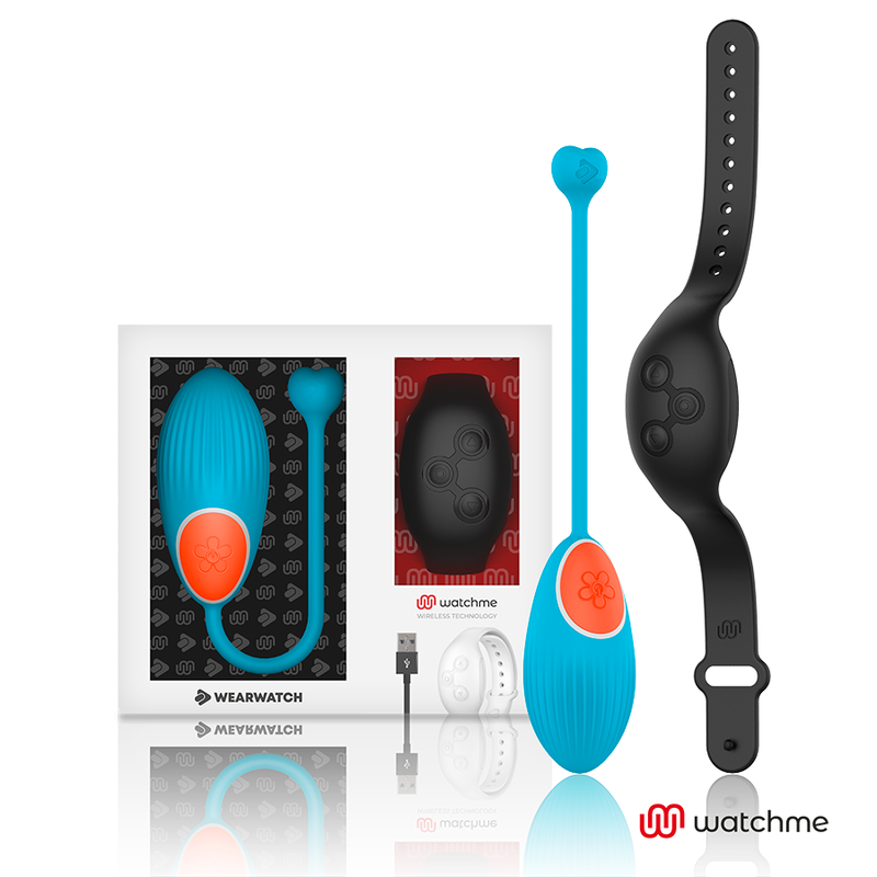 Wearwatch Ovetto Vibrante con Orologio WatchMe Blu / Jet Black