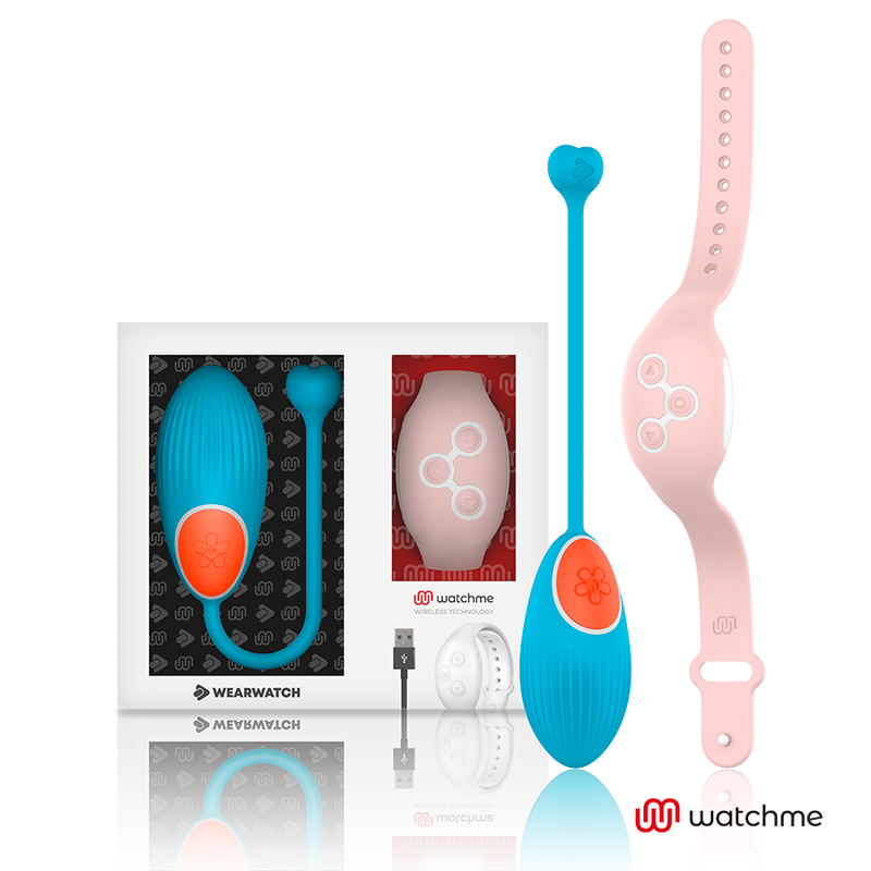 Wearwatch Ovetto Vibrante con Orologio WatchMe Blu / Rosa