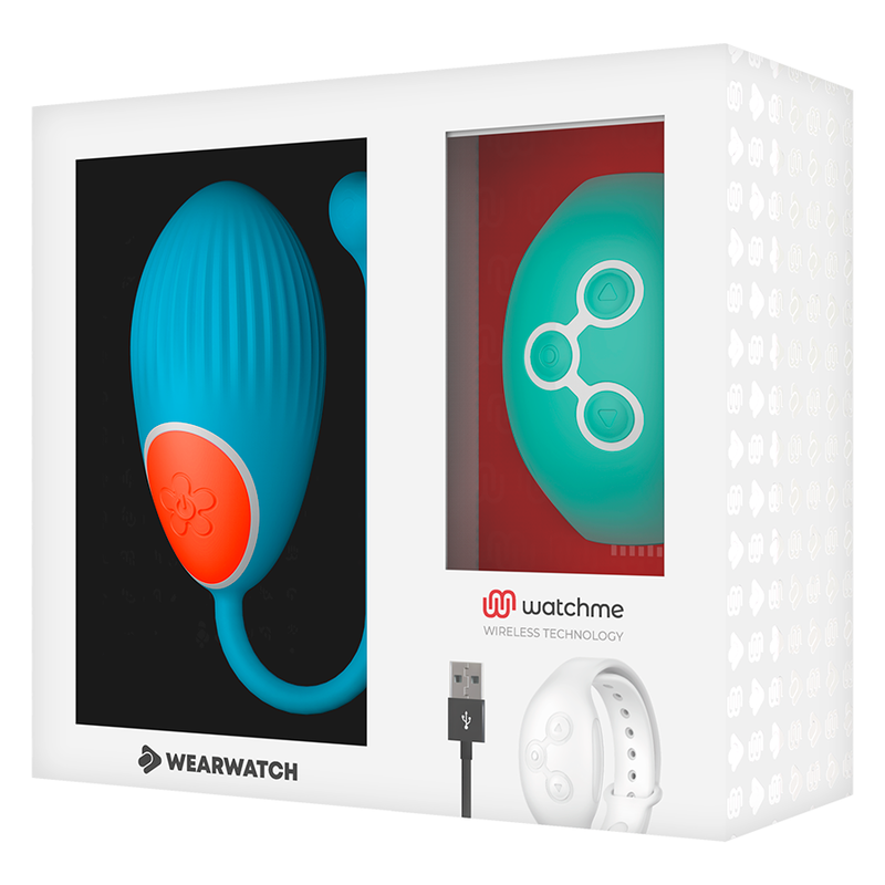 Wearwatch Ovetto Vibrante con Orologio WatchMe Blu / Acquamarina – immagine 6