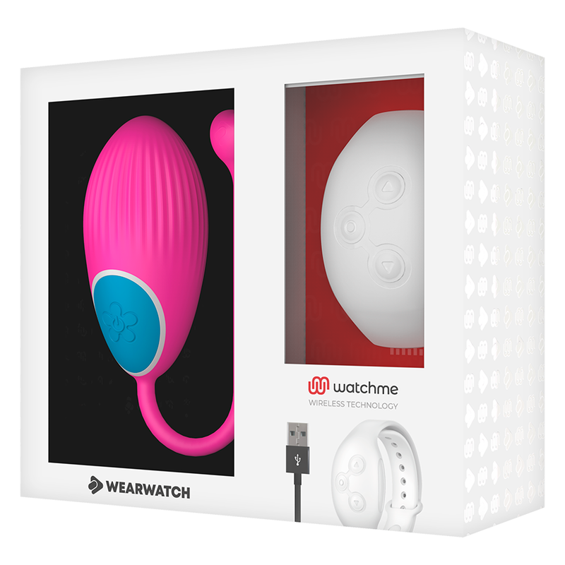 Wearwatch Ovetto Vibrante con Orologio WatchMe Fucsia / Neve – immagine 5
