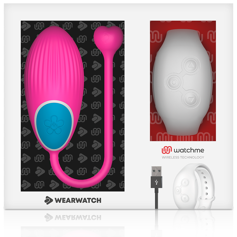 Wearwatch Ovetto Vibrante con Orologio WatchMe Fucsia / Neve – immagine 7