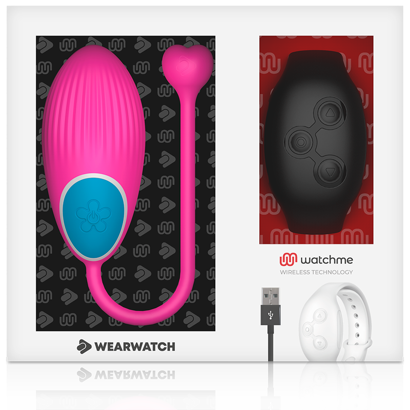 Wearwatch Ovetto Vibrante con Orologio WatchMe Fucsia / Jet Black – immagine 6