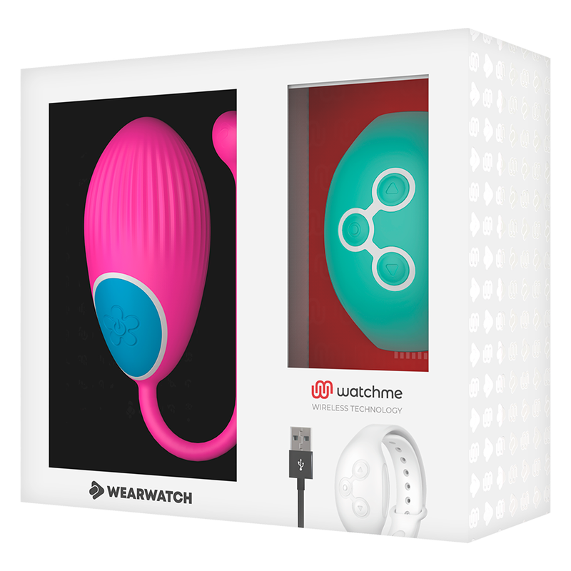Wearwatch Ovetto Vibrante con Orologio WatchMe Fucsia / Acquamarina – immagine 6