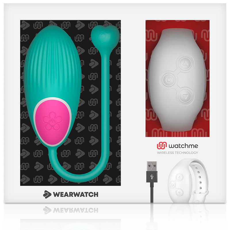 Wearwatch Ovetto Vibrante con Orologio WatchMe Acquamarina / Neve – immagine 6