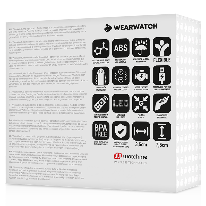 Wearwatch Ovetto Vibrante con Orologio WatchMe Acquamarina / Neve – immagine 7