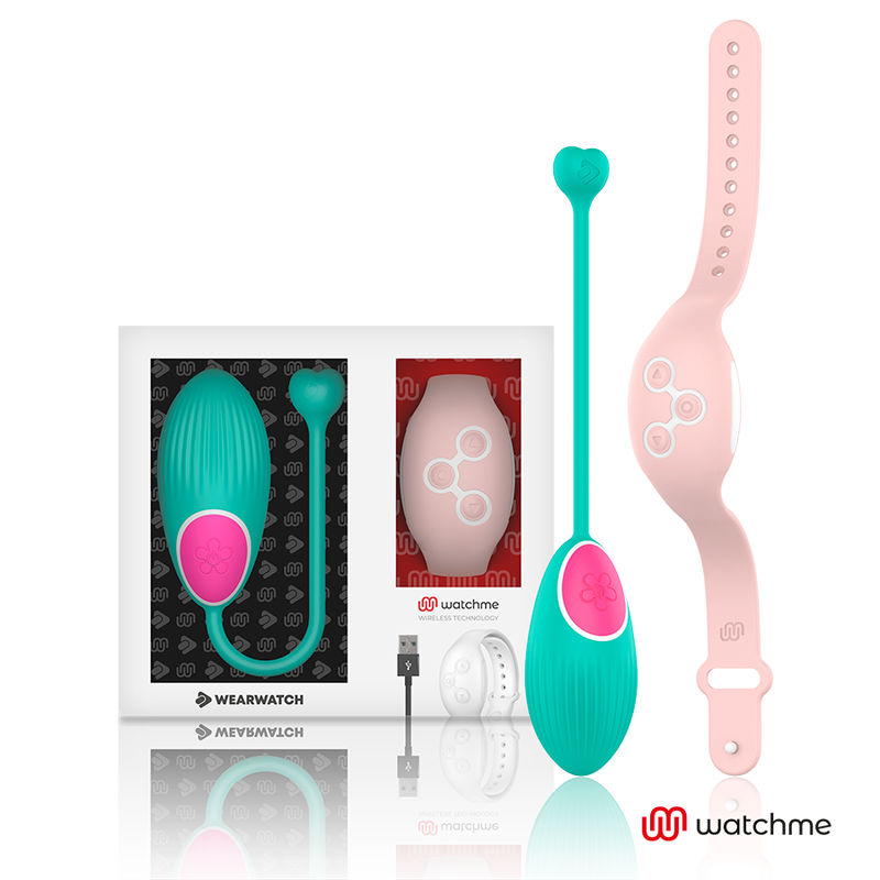Wearwatch Ovetto Vibrante con Orologio WatchMe Acqua di Mare / Rosa