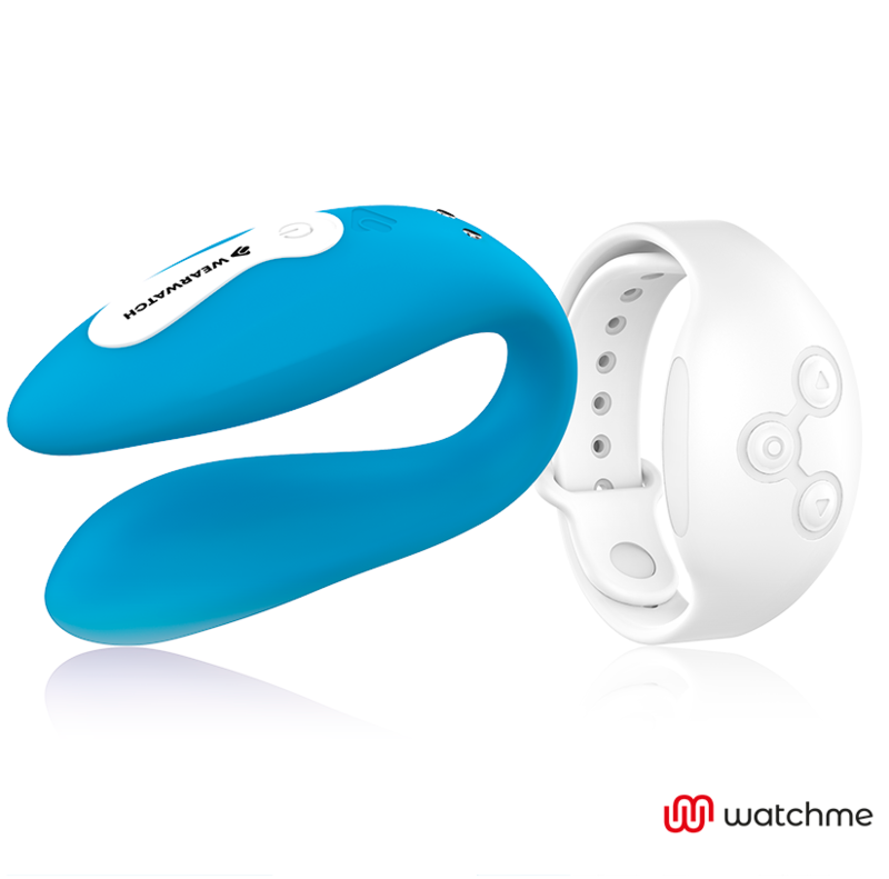 Wearwatch Dual Pleasure Vibratore con Orologio WatchMe Indaco / Neve – immagine 2