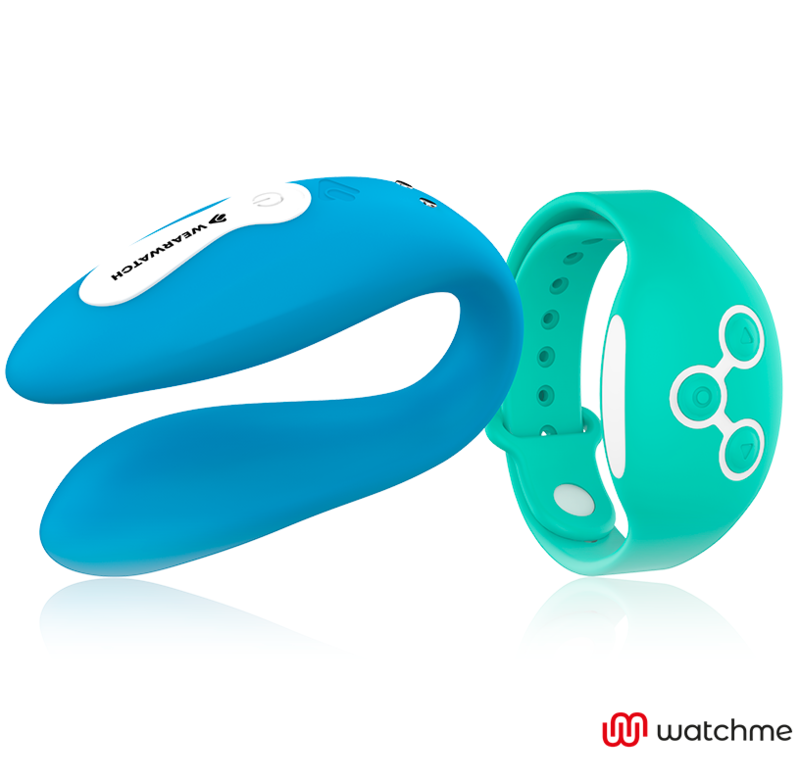 Wearwatch Dual Pleasure Vibratore con Orologio WatchMe Indaco / Acquamarina – immagine 2