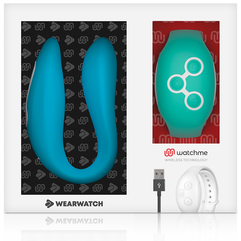 Wearwatch Dual Pleasure Vibratore con Orologio WatchMe Indaco / Acquamarina – immagine 6