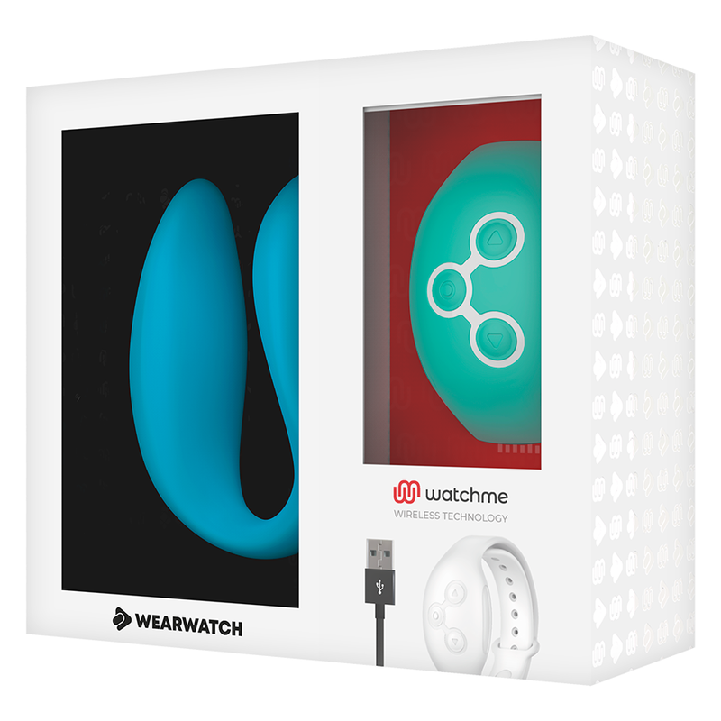 Wearwatch Dual Pleasure Vibratore con Orologio WatchMe Indaco / Acquamarina – immagine 7