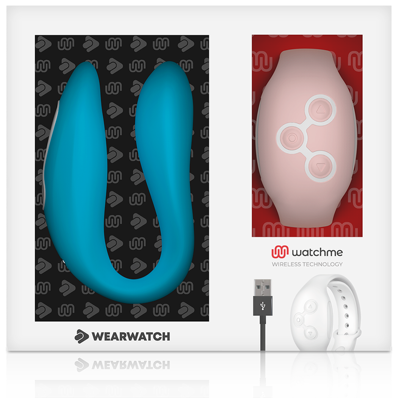 Wearwatch Dual Pleasure Vibratore con Orologio WatchMe Indaco / Rosa – immagine 7