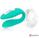WEARWATCH Dual Pleasure Vibratore di Coppia con Orologio Telecomando Acquamarina/Bianco – foto 2