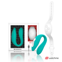 WEARWATCH Dual Pleasure Vibratore di Coppia con Orologio Telecomando Acquamarina/Bianco