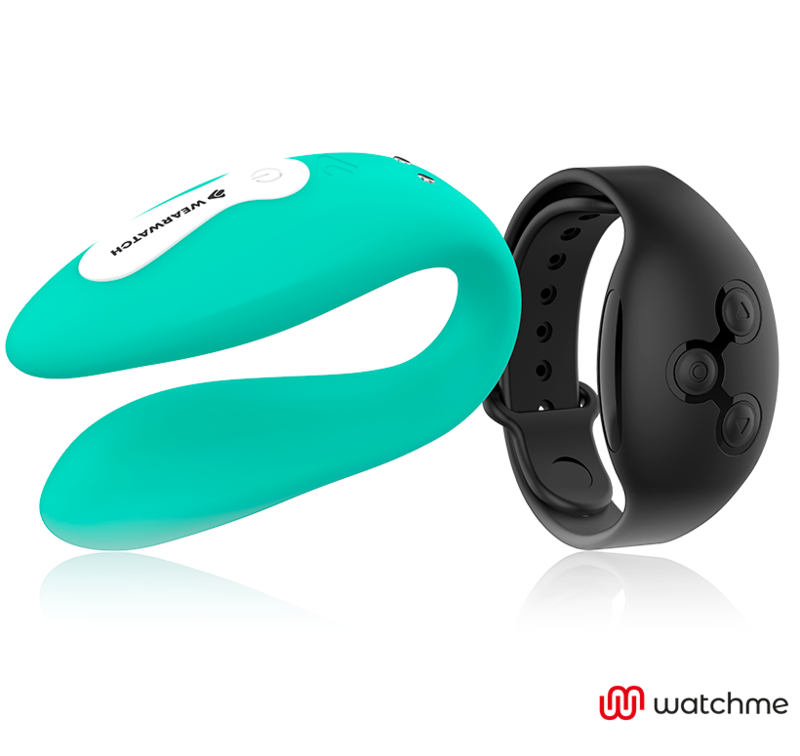 Wearwatch Dual Pleasure Vibratore con Orologio WatchMe Acquamarina / Jet Black – immagine 2