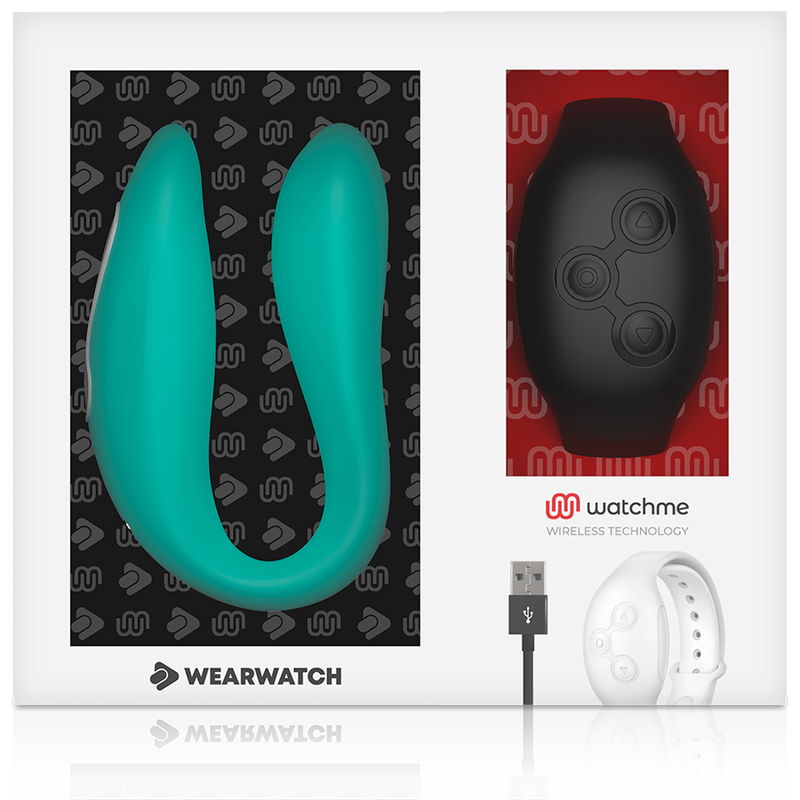 Wearwatch Dual Pleasure Vibratore con Orologio WatchMe Acquamarina / Jet Black – immagine 5