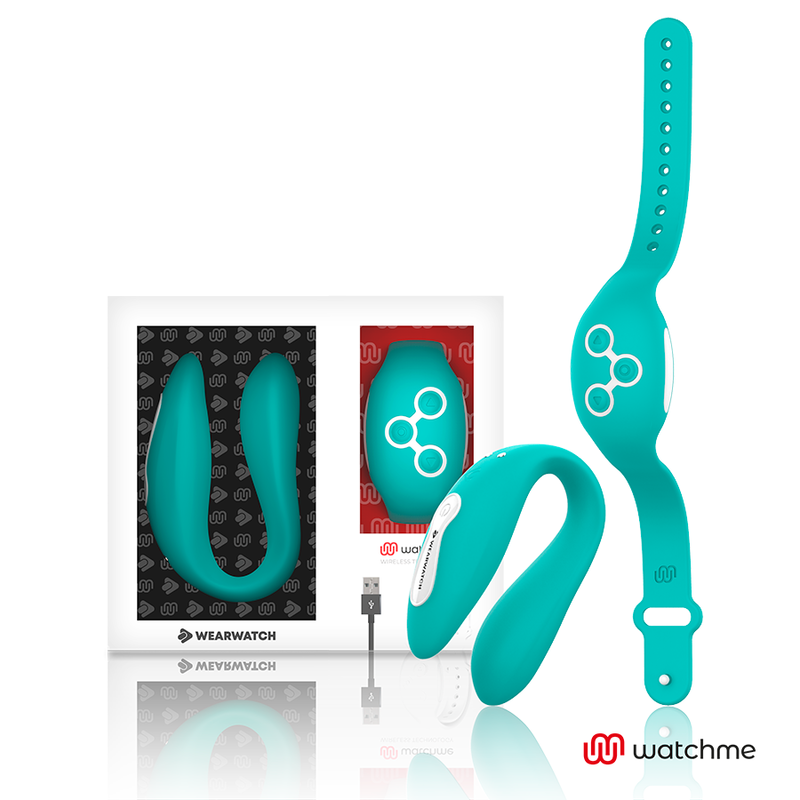 Wearwatch Dual Pleasure Vibratore con Orologio WatchMe Verde Chiaro