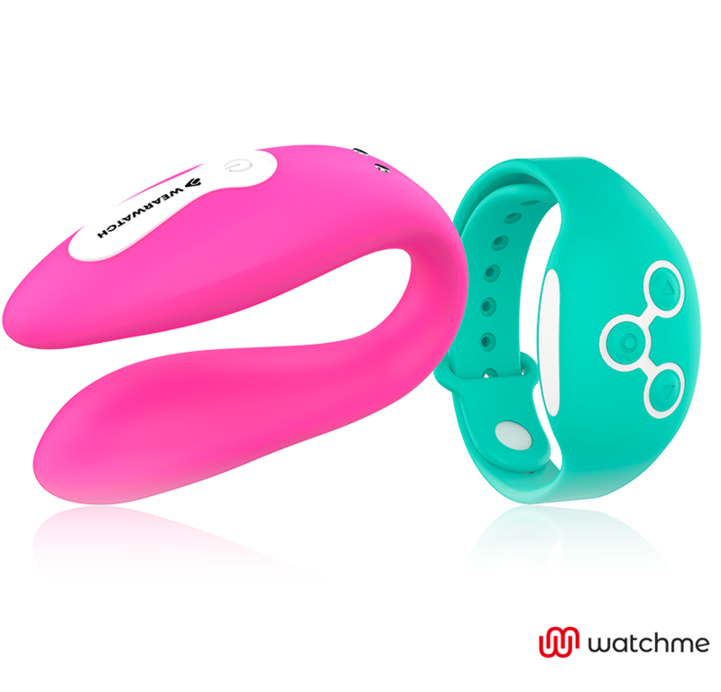 Wearwatch Dual Pleasure Vibratore con Orologio WatchMe Fucsia / Acquamarina – immagine 2