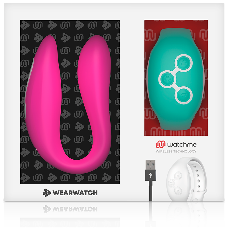 Wearwatch Dual Pleasure Vibratore con Orologio WatchMe Fucsia / Acquamarina – immagine 6