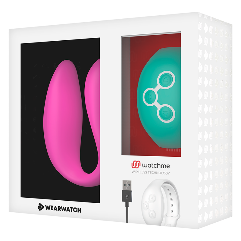 Wearwatch Dual Pleasure Vibratore con Orologio WatchMe Fucsia / Acquamarina – immagine 7