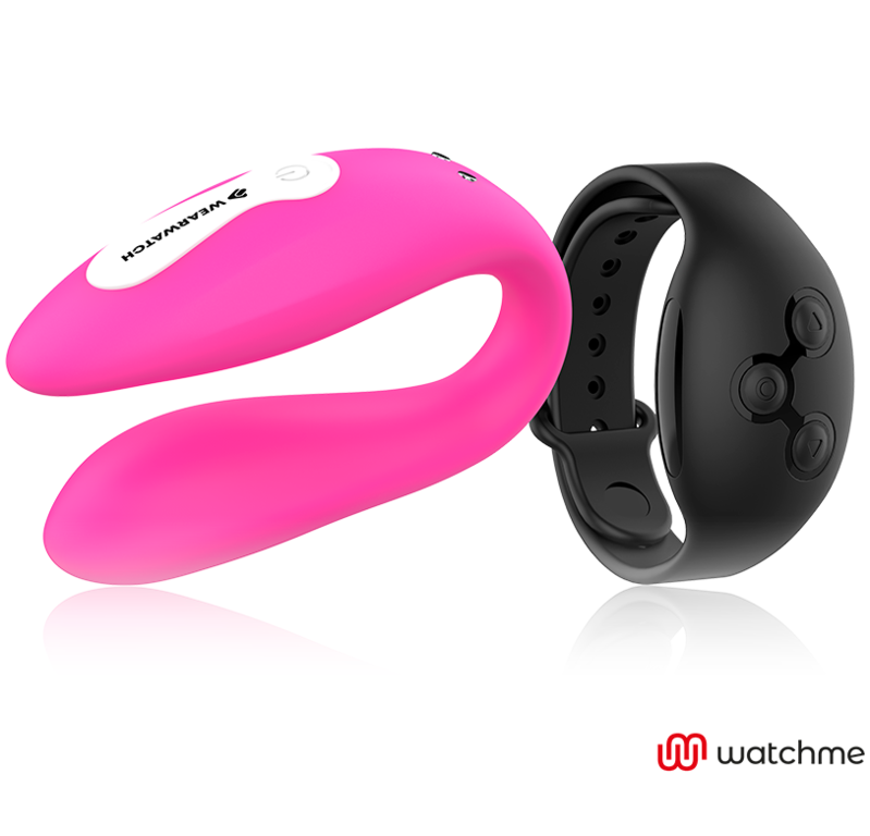 Wearwatch Dual Pleasure Vibratore con Orologio WatchMe Fucsia / Jet Black – immagine 2