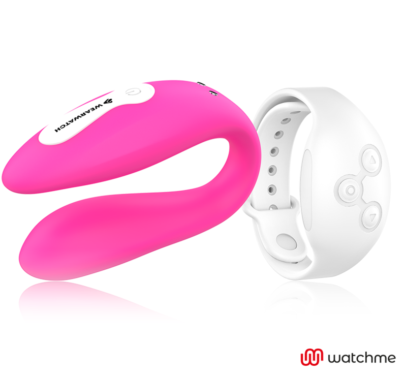 Wearwatch Dual Pleasure Vibratore con Orologio WatchMe Fucsia / Neve – immagine 2
