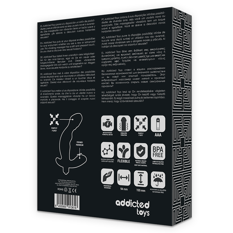 Addicted Toys P-Spot Vibe Stimolatore Prostatico Realistico in Silicone – immagine 7